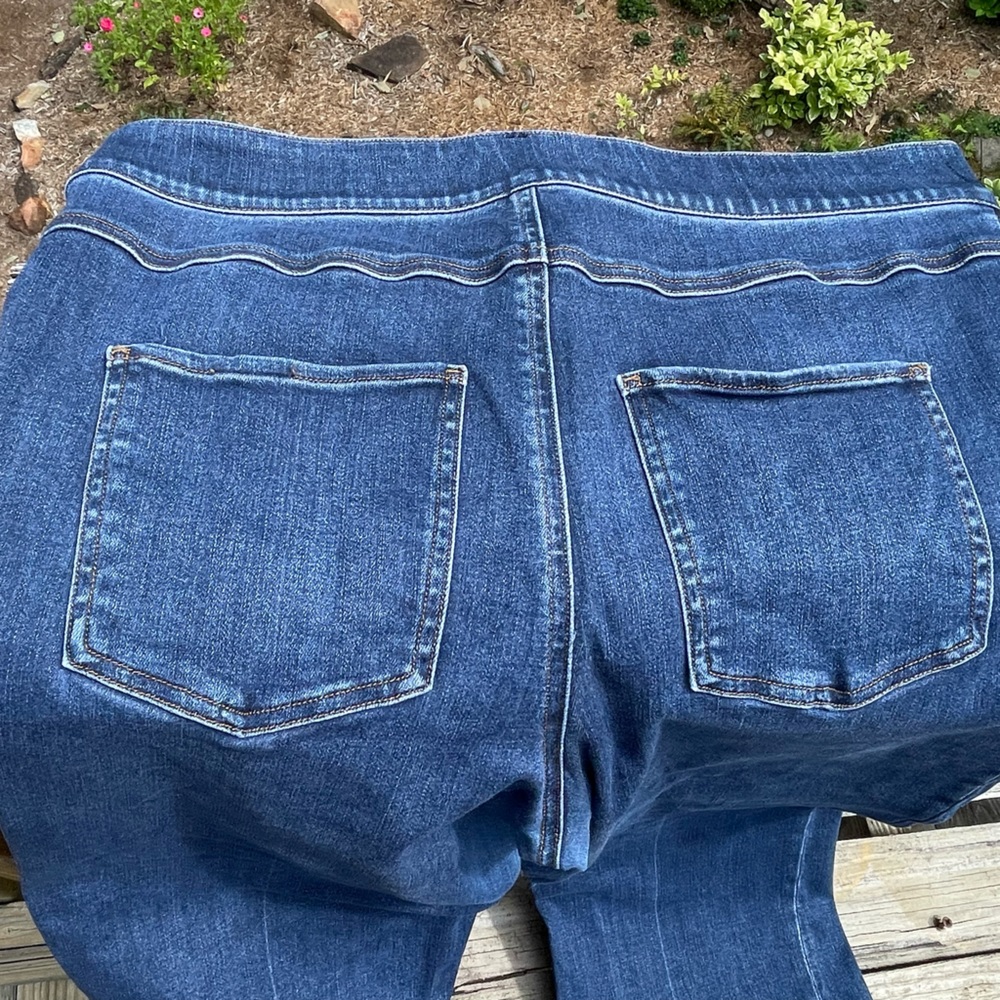Spanx cropped flare jeans